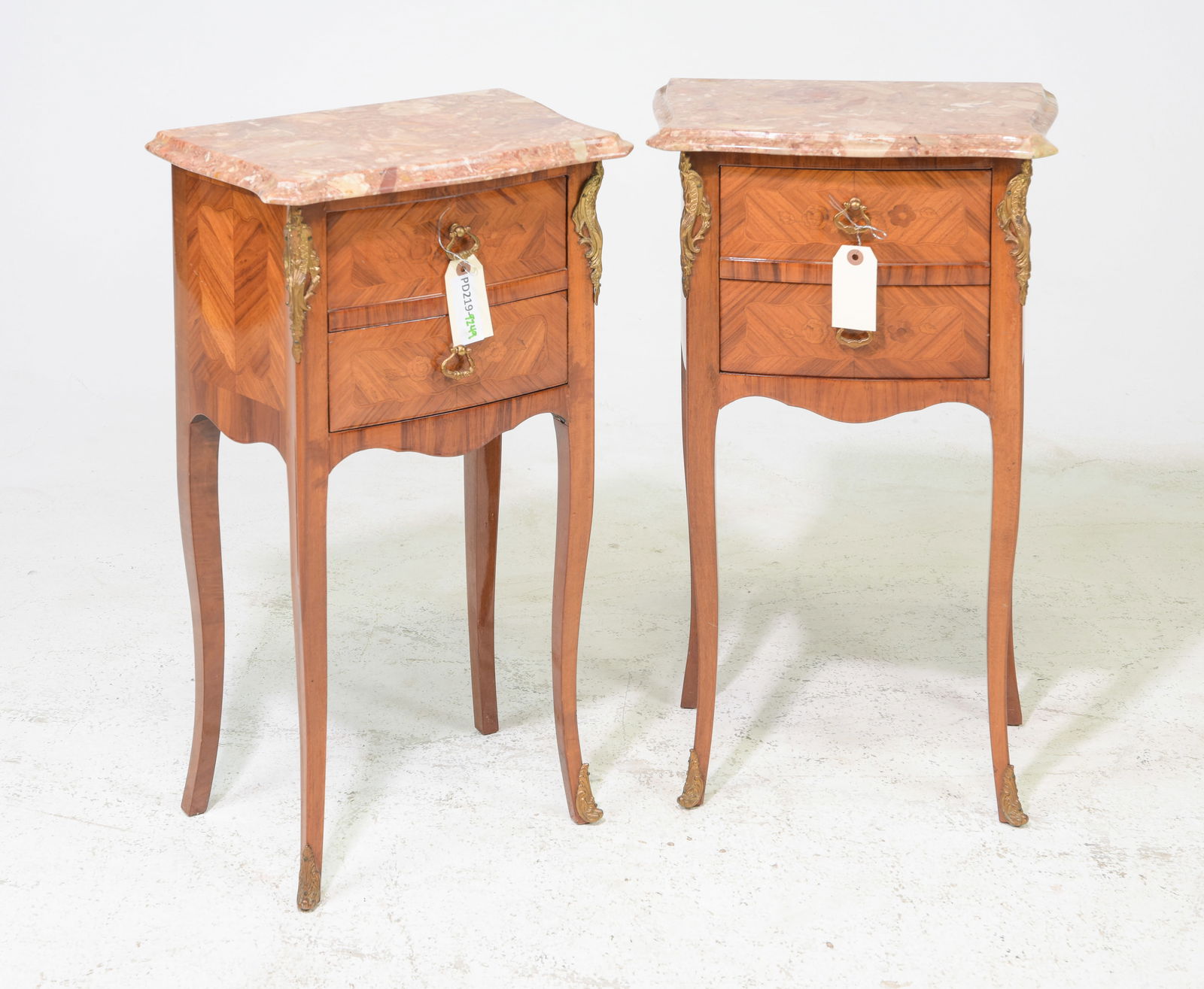Two Louis XV Style Marble Top Occasional Chests (1 of 4)