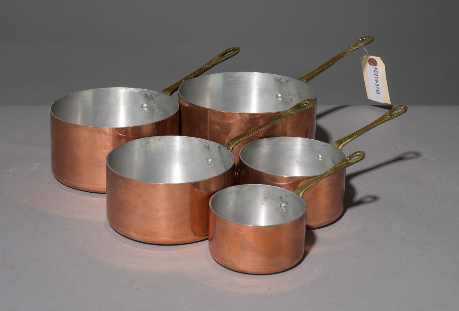 Set of 5 French Copper Sauce Pans (1 of 3)
