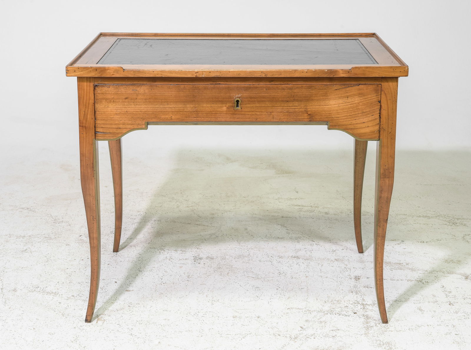 French Regency Style Leather Top Writing Table (1 of 6)