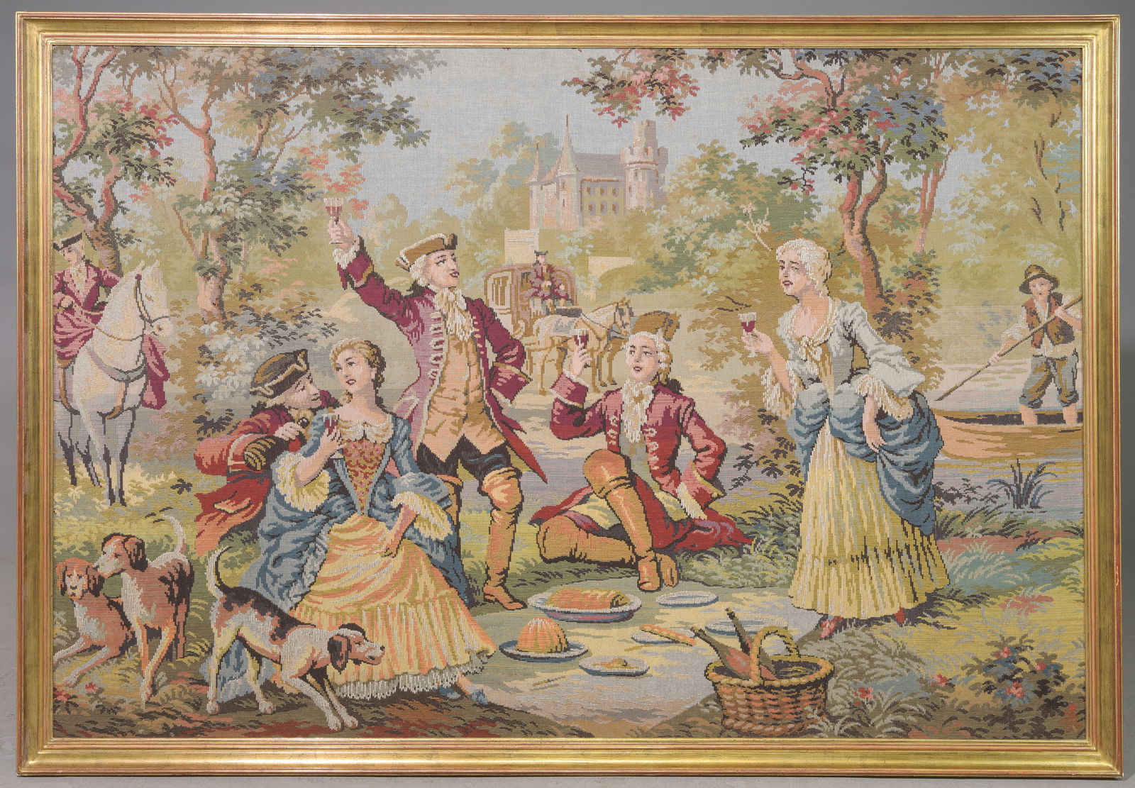 French Framed Needlepoint Tapestry (1 of 3)