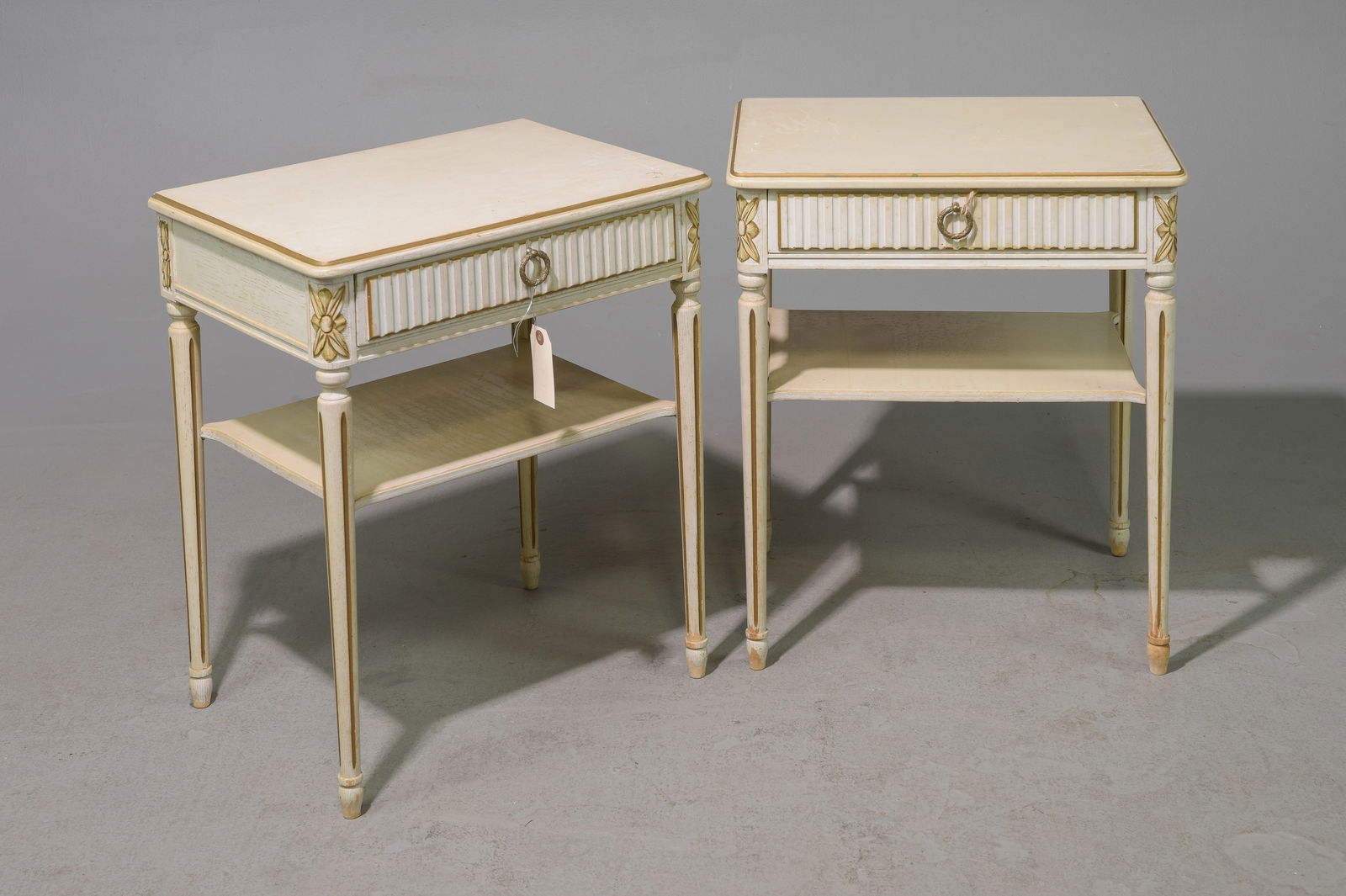 Two Louis XVI Style Painted Nightstands (1 of 3)