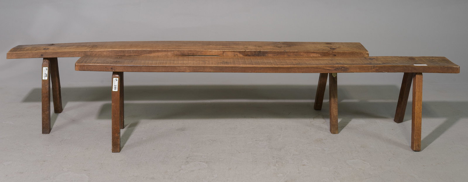 Two French Oak Farmhouse Benches (1 of 3)