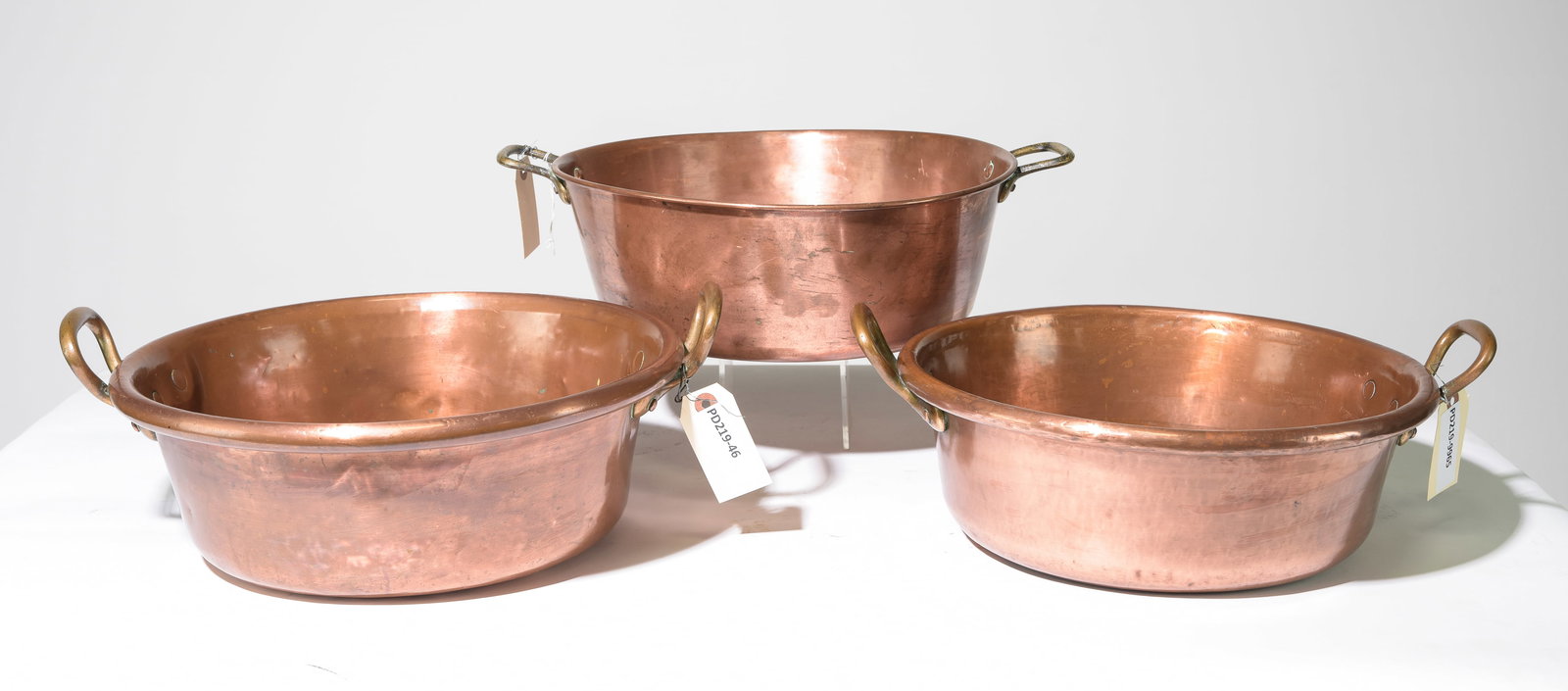 Three French Copper Jam Pans (1 of 3)