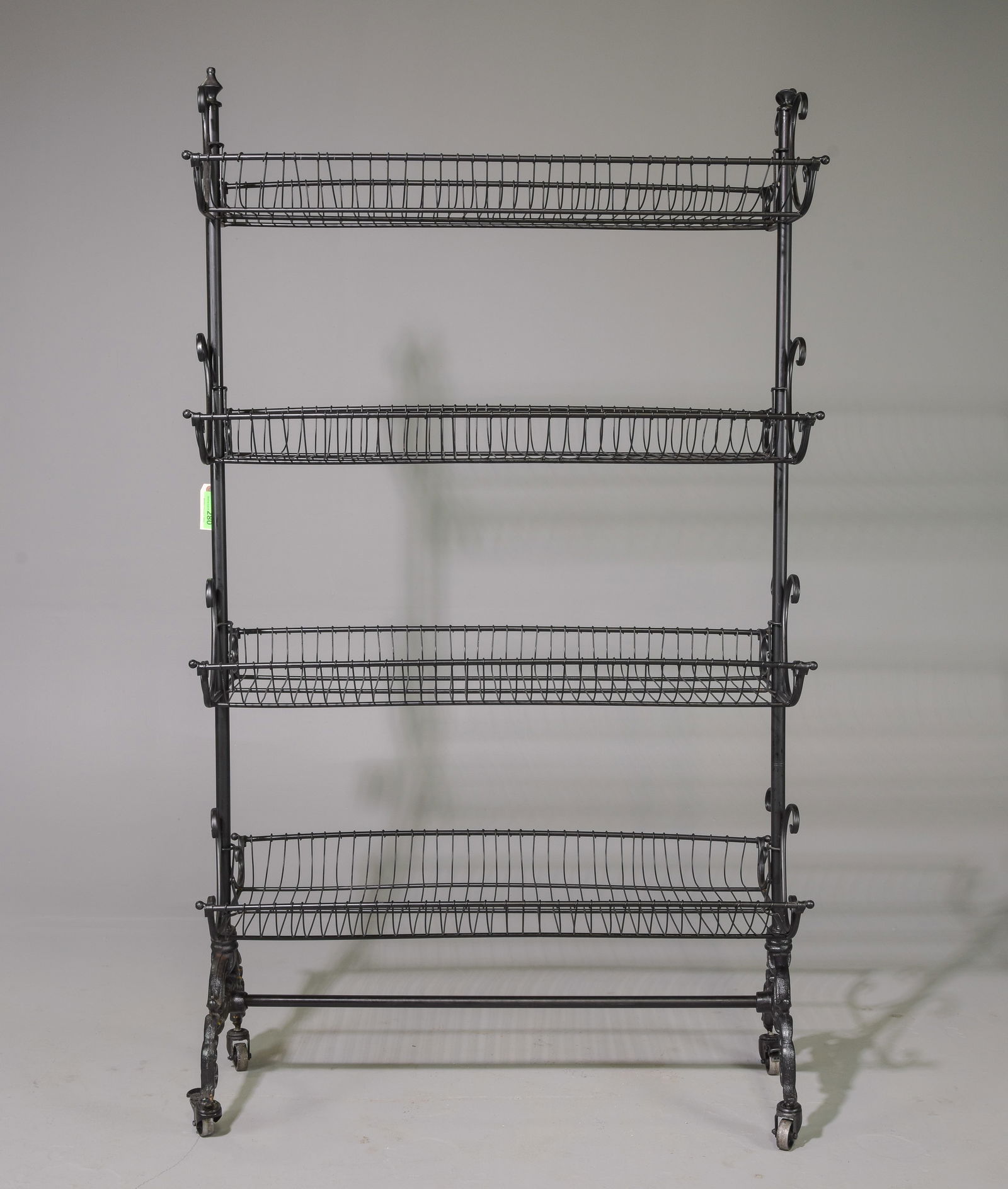French Style Four Tier Rolling Rack #1 (1 of 2)
