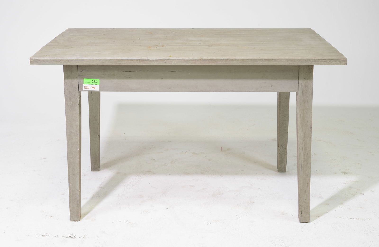 Scandinavian Painted Pine Table with Tapered Legs #1 (1 of 5)