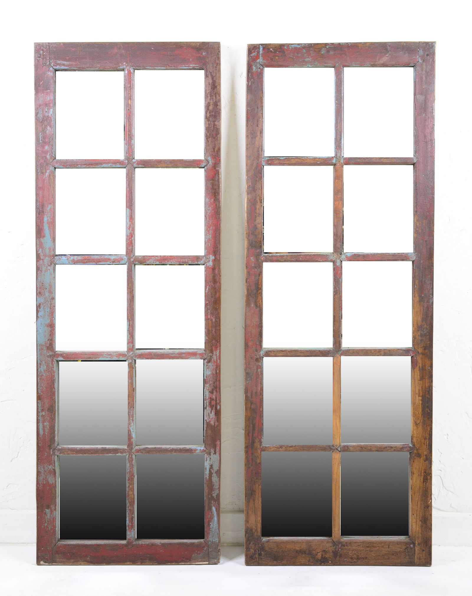 Two Rustic Architectural Mirrors (1 of 1)