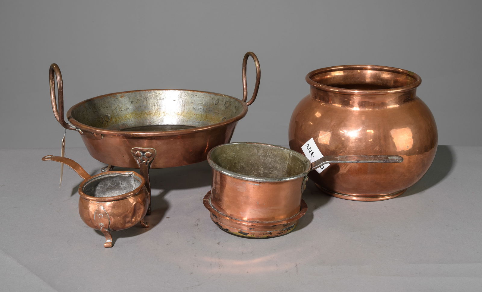 Four Pieces Assorted Copper Pans, Etc (1 of 3)