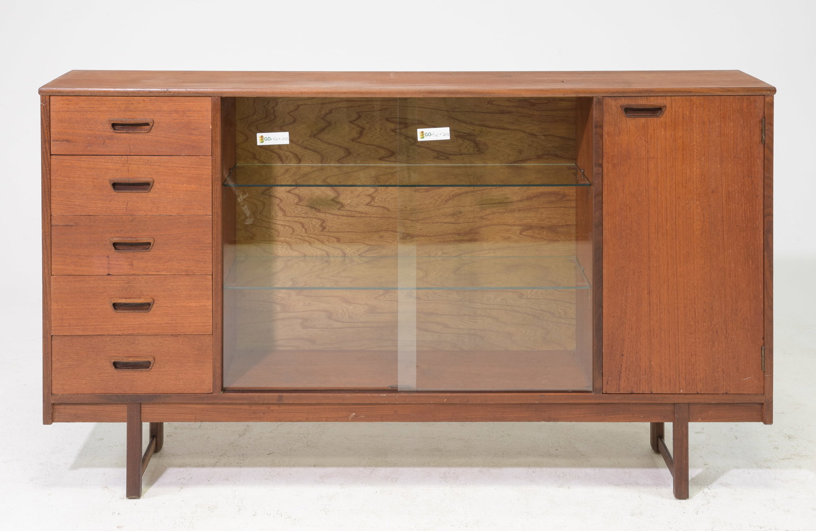 Mid Century Modern Glass Door Bookcase - Turnidge (1 of 8)