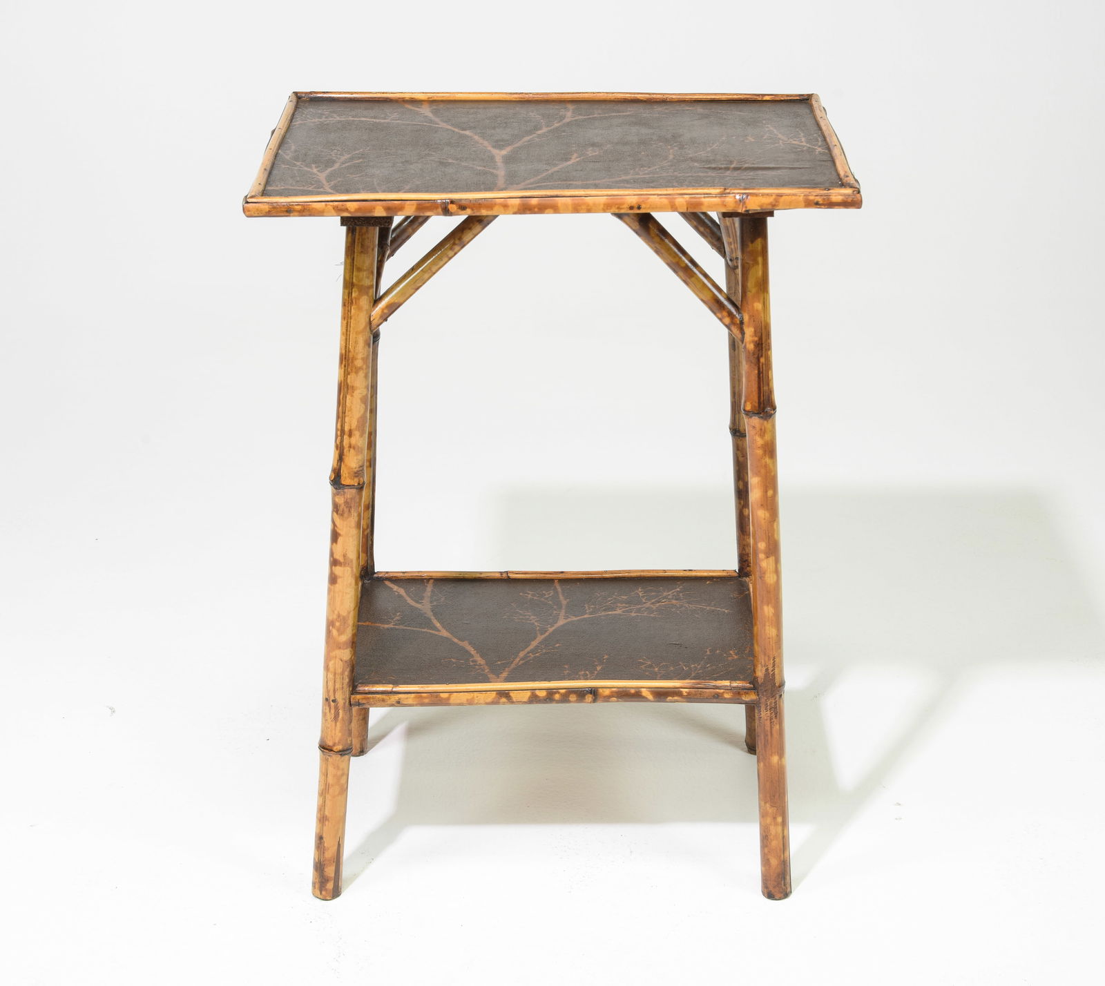 Bamboo Rectangular Occasional Table with Forest Motif (1 of 3)