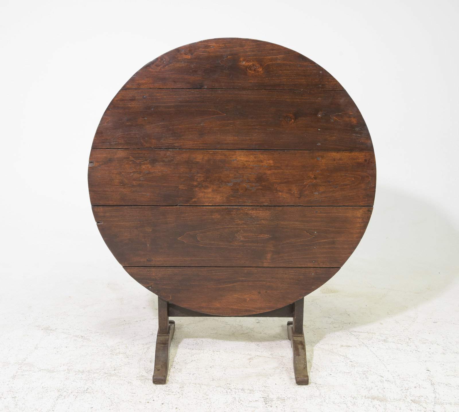 French Poplar Vendange / Wine Tasting Table: French Poplar Vendange / Wine Tasting Table - 45.5 in tall x 39 x 18 when tilted, When used as a table this is 27.5 inches tall