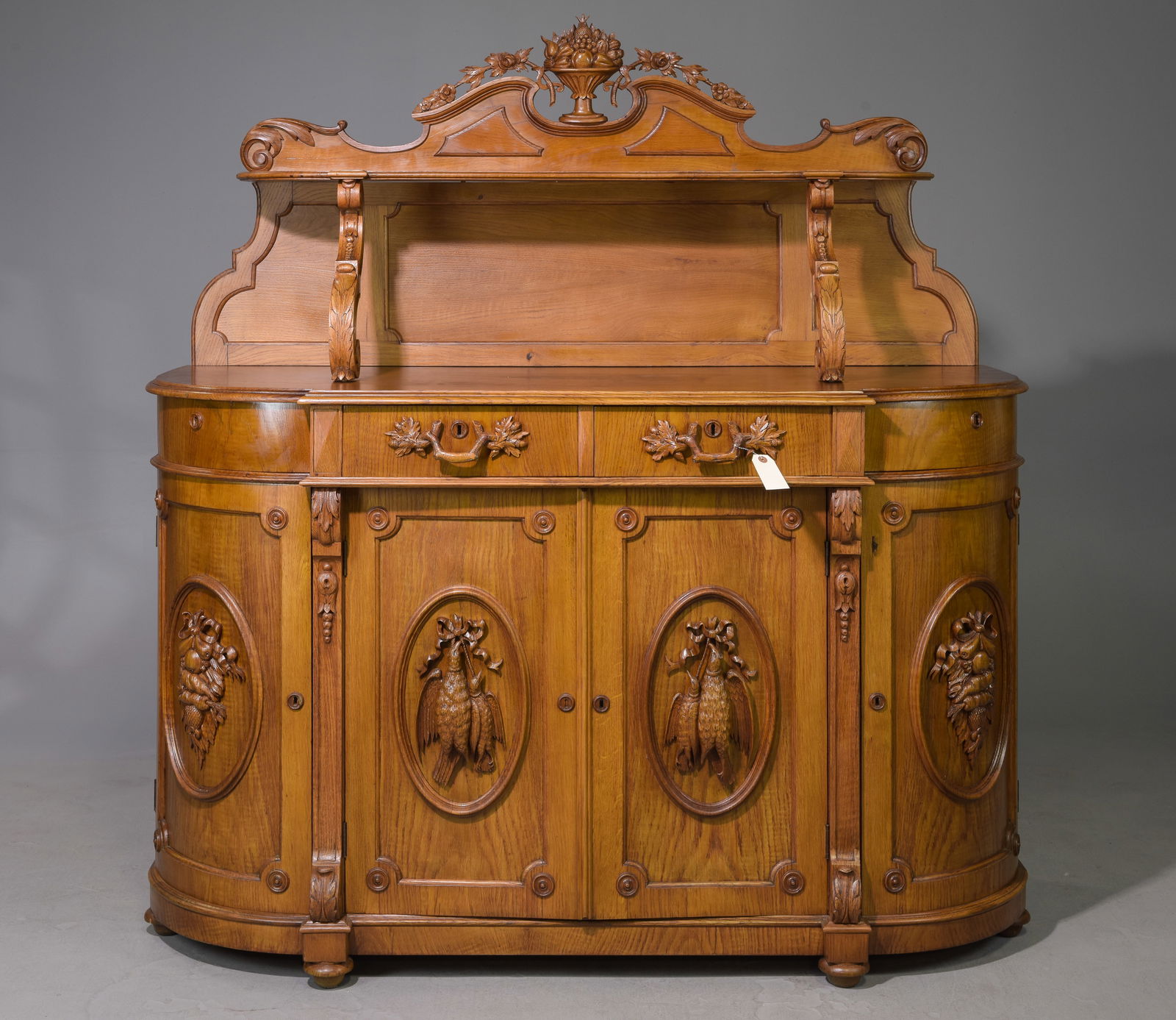 Renaissance Style Finely Carved Walnut Server (1 of 9)