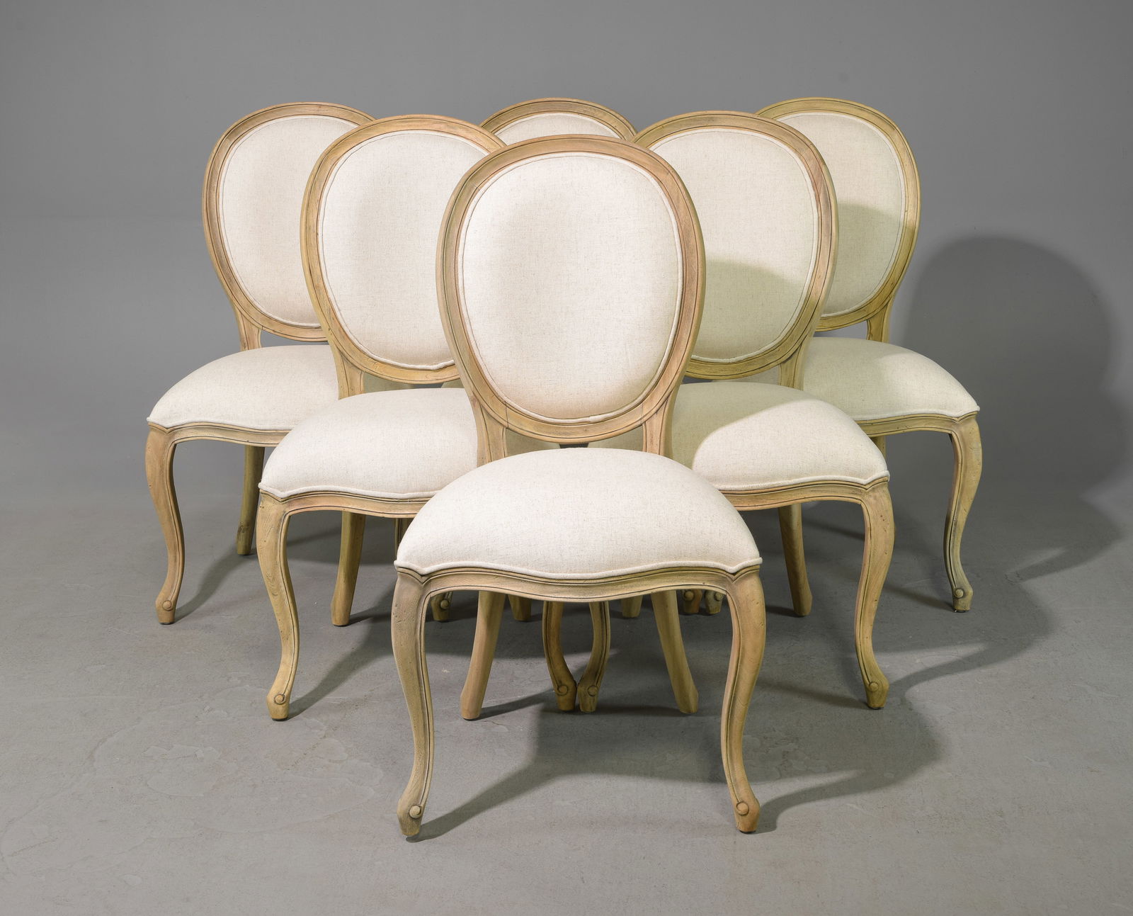 Set of Six Large Balloon Back Dining Chairs (1 of 4)
