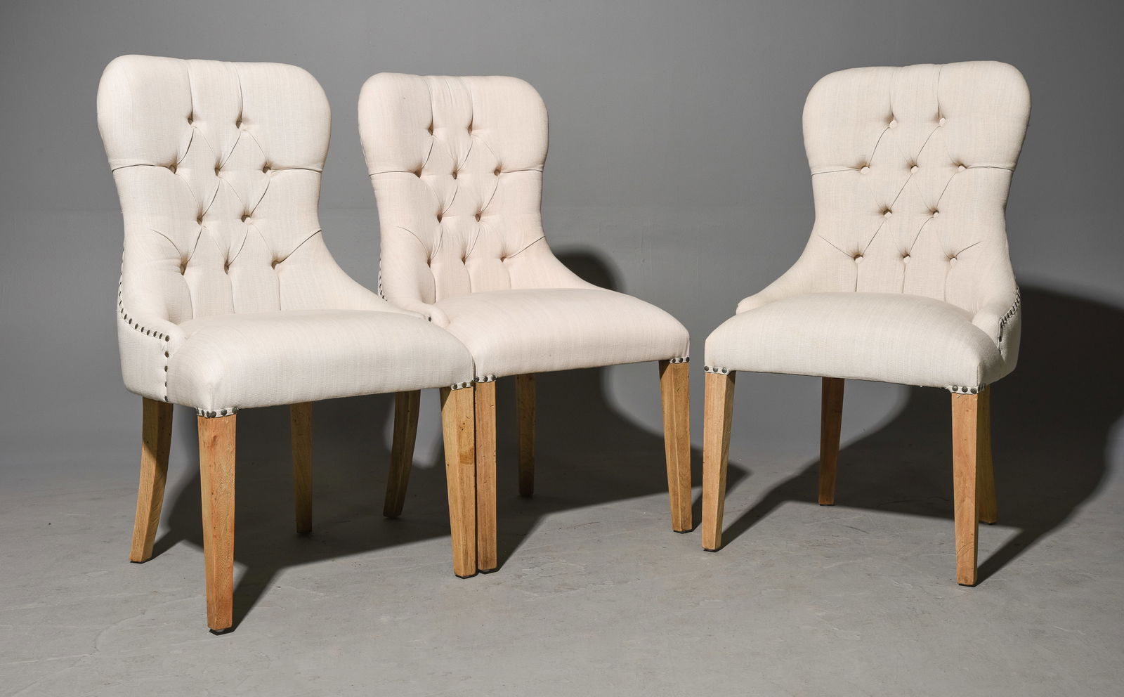 3 Button Tufted Back Dining Chairs (1 of 2)
