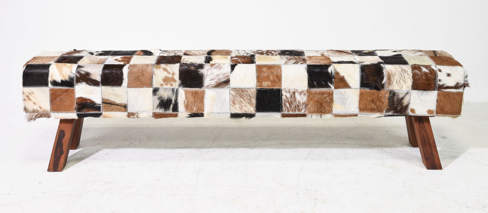 Cow Hide Patched Bench #1 (1 of 5)