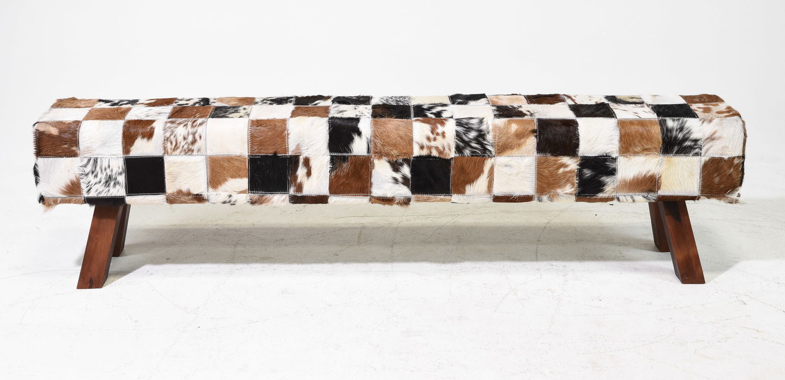 Cow Hide Patched Bench #2 (1 of 5)