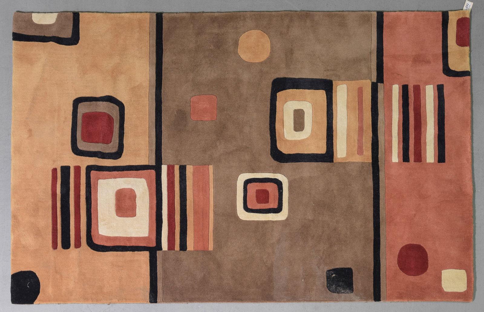 Hand Tufted Geometric Pattern Rug - 8' x 5' (1 of 3)