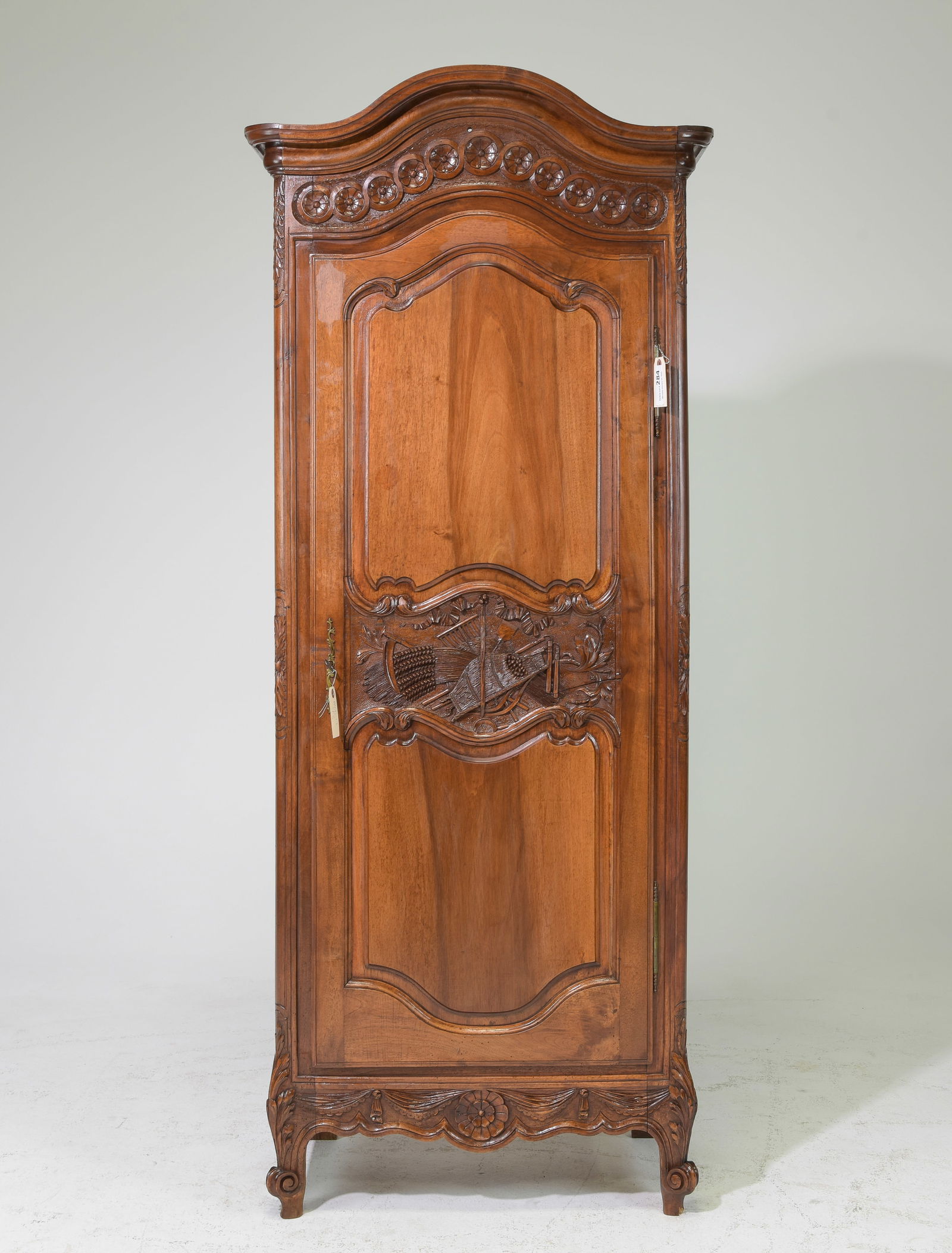 Louis XV Style Walnut Bonnetiere / Hall Robe (1 of 4)