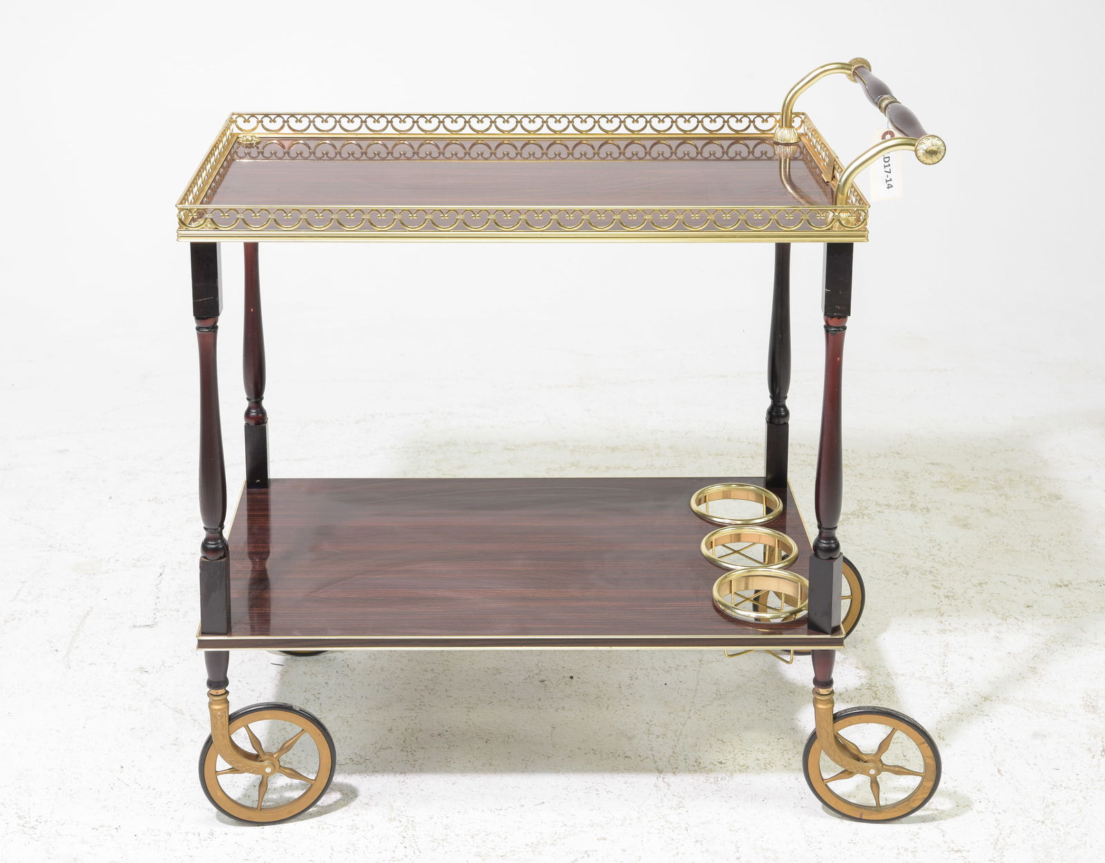 French Two Tier Trolley / Bar Cart with Gallery (1 of 3)