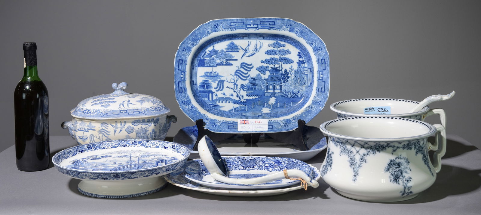 10pcs Assorted Blue & White China (1 of 7)