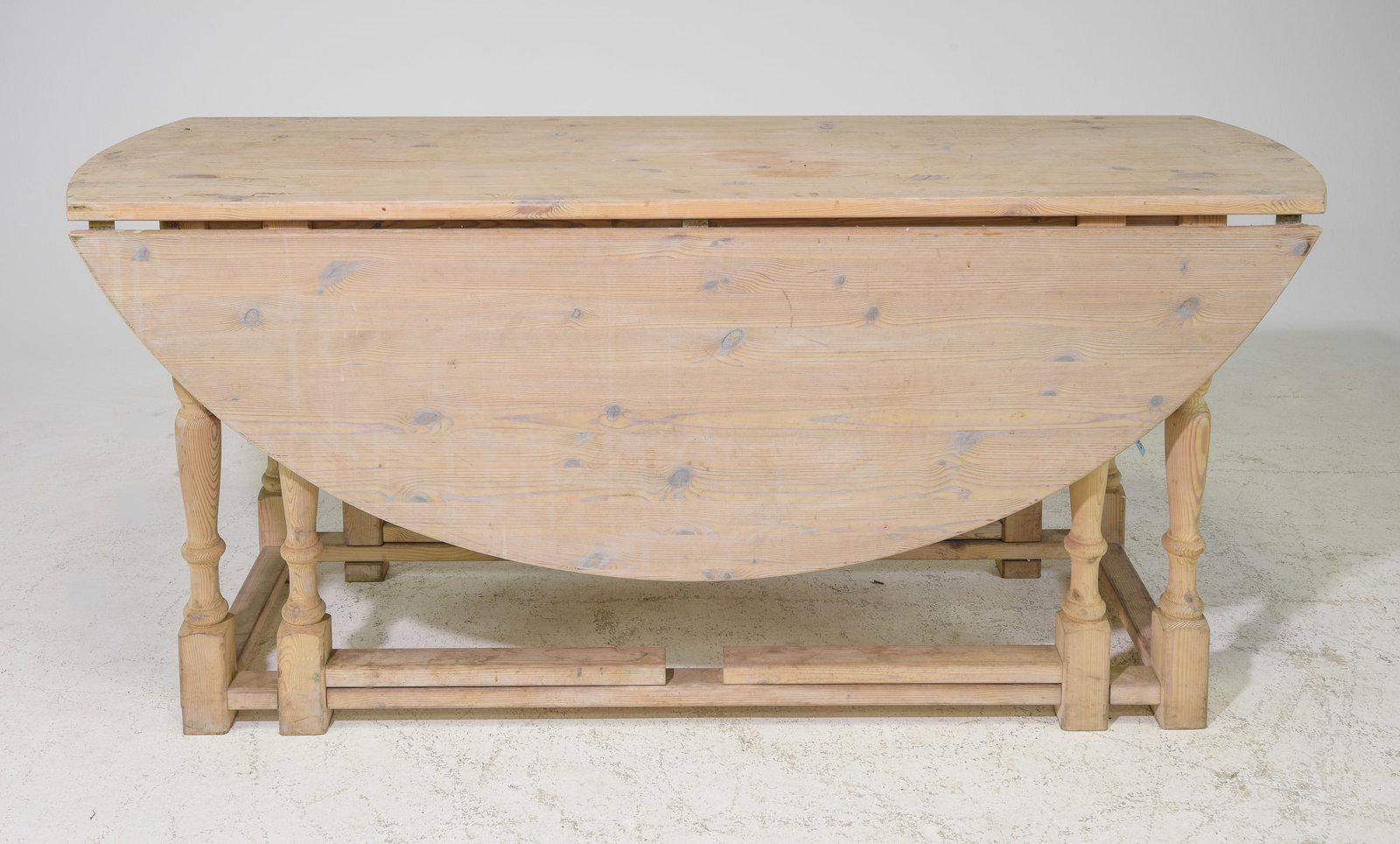 British Bleached Oak Wake / Large Drop Leaf Table (1 of 5)