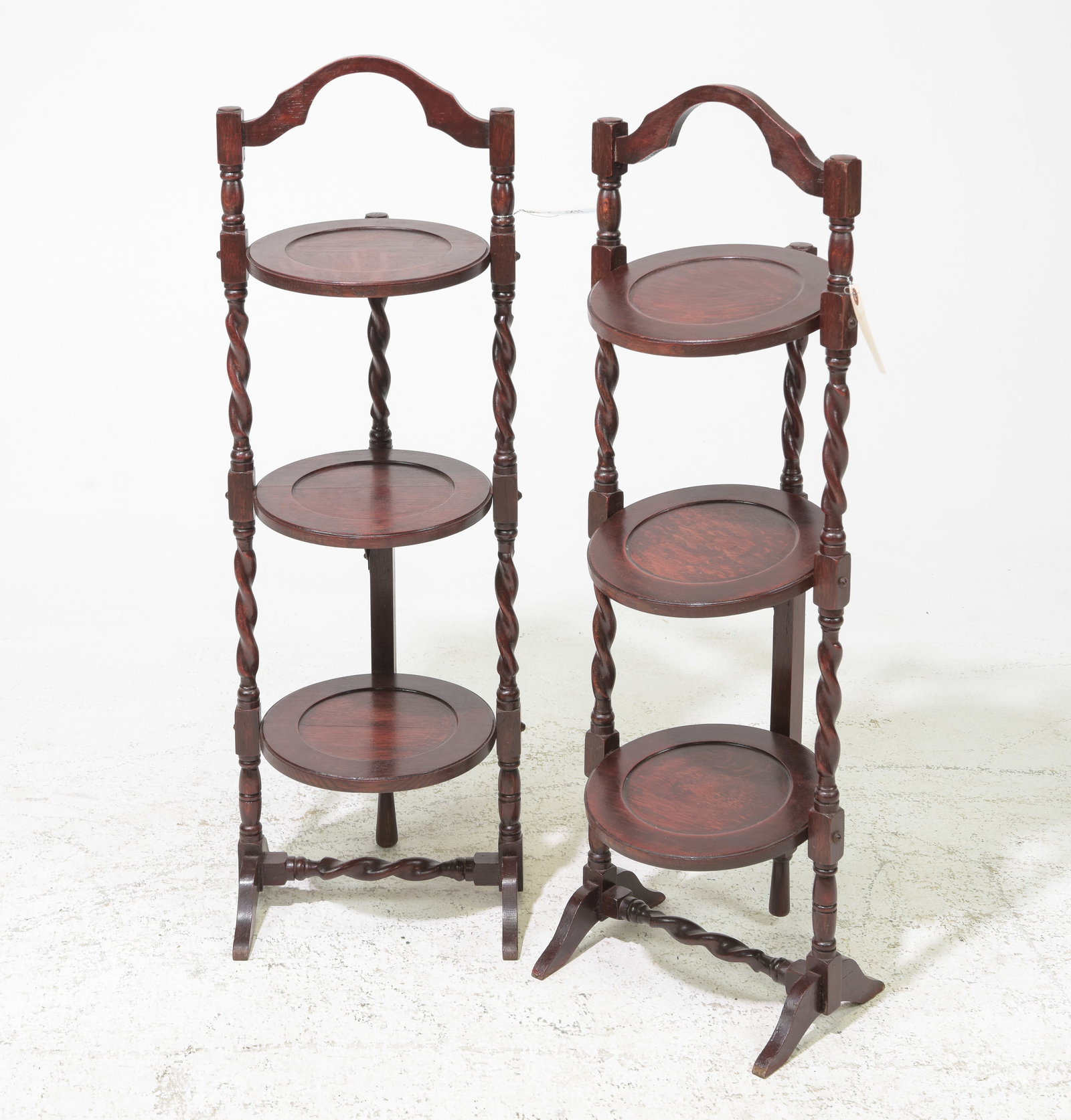 Two British Mahogany Muffin / Cake Stands (1 of 3)
