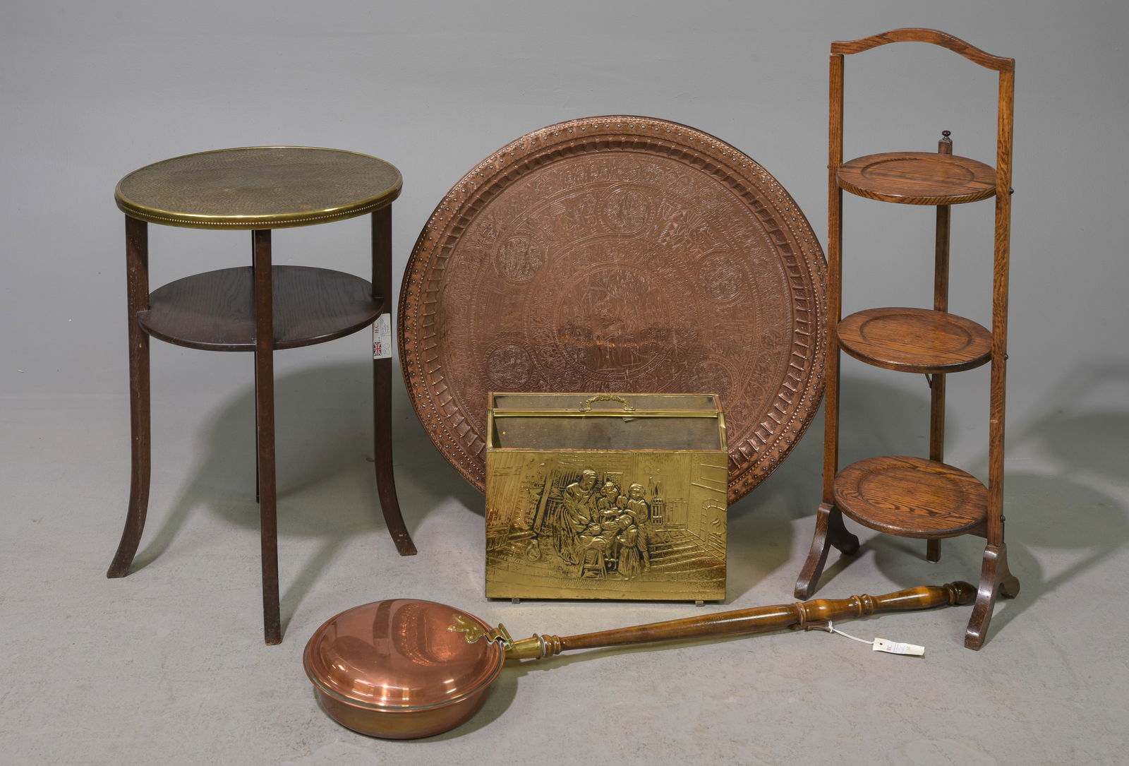 5pcs - Muffin Stand, Copper Charger, Etc. (1 of 4)