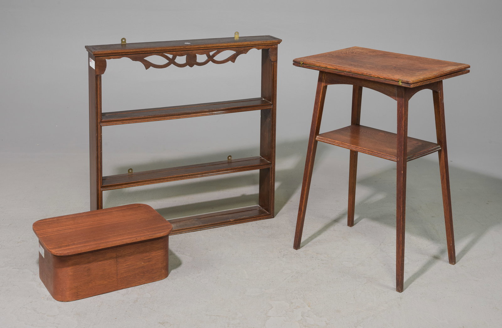 British Petite Plate Rack, Box & Card Table (1 of 4)