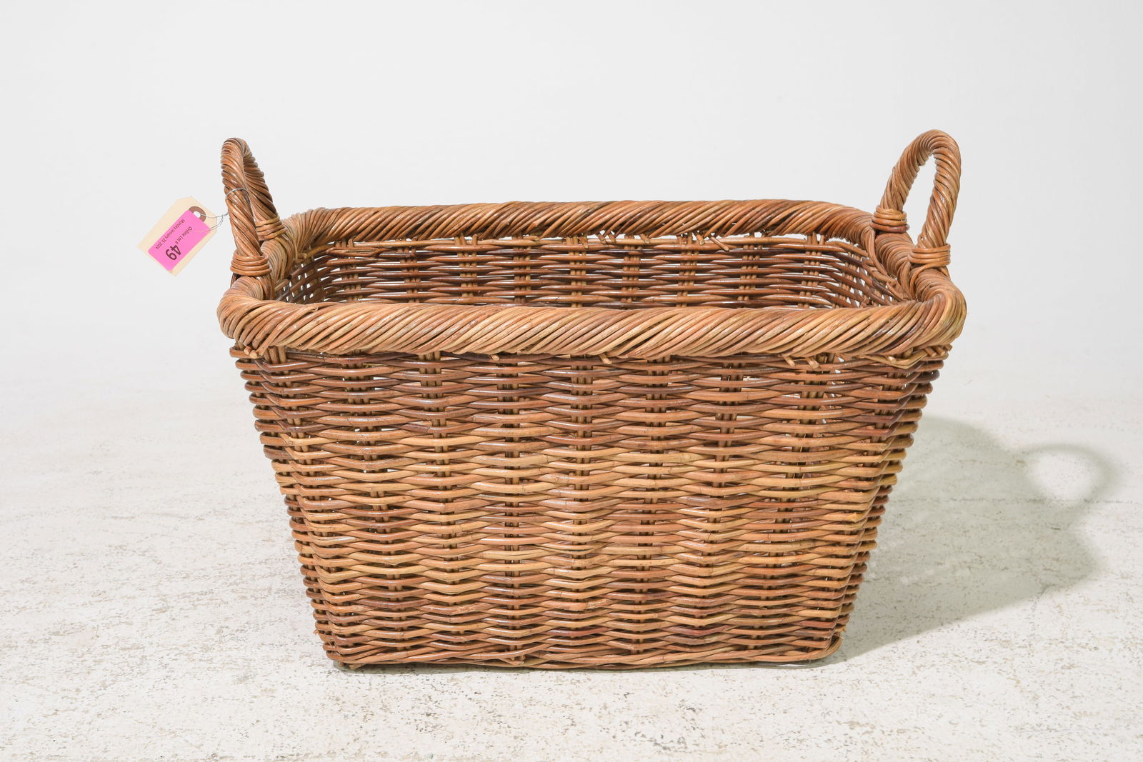 Woven Wicker Market Basket #1 (1 of 3)
