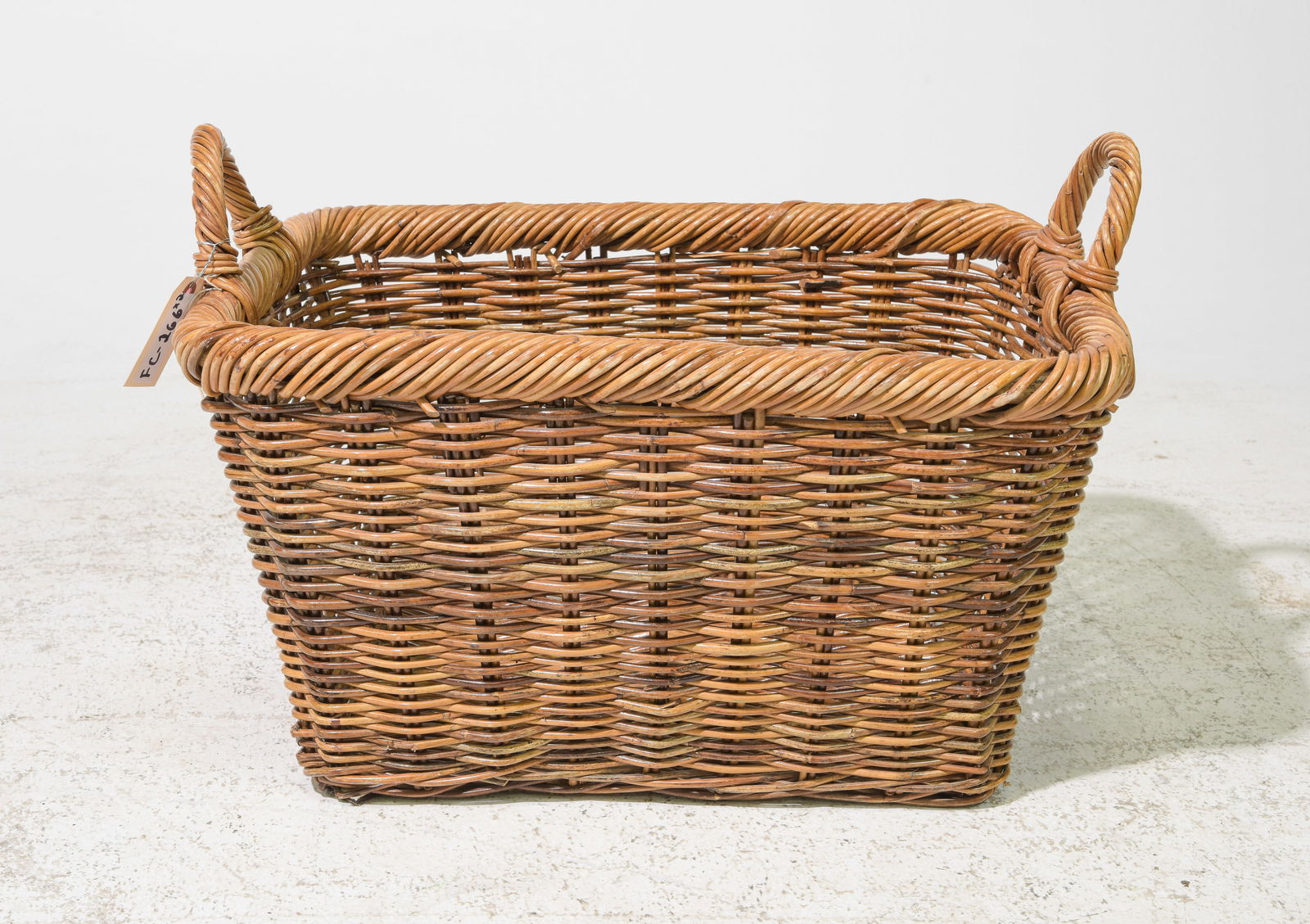 Woven Wicker Market Basket #2 (1 of 3)