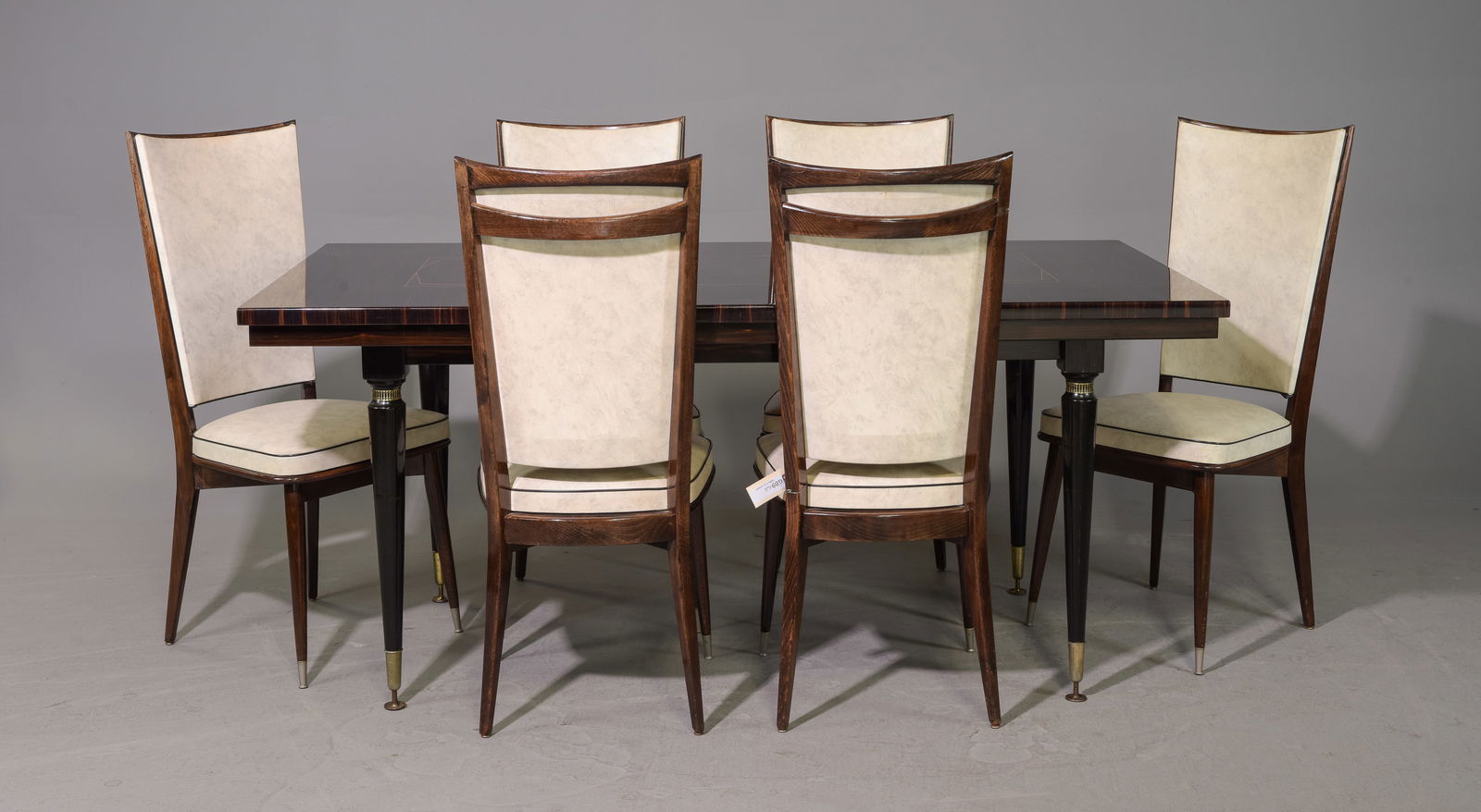 French Modern Dining Table & 6 Chairs (1 of 5)