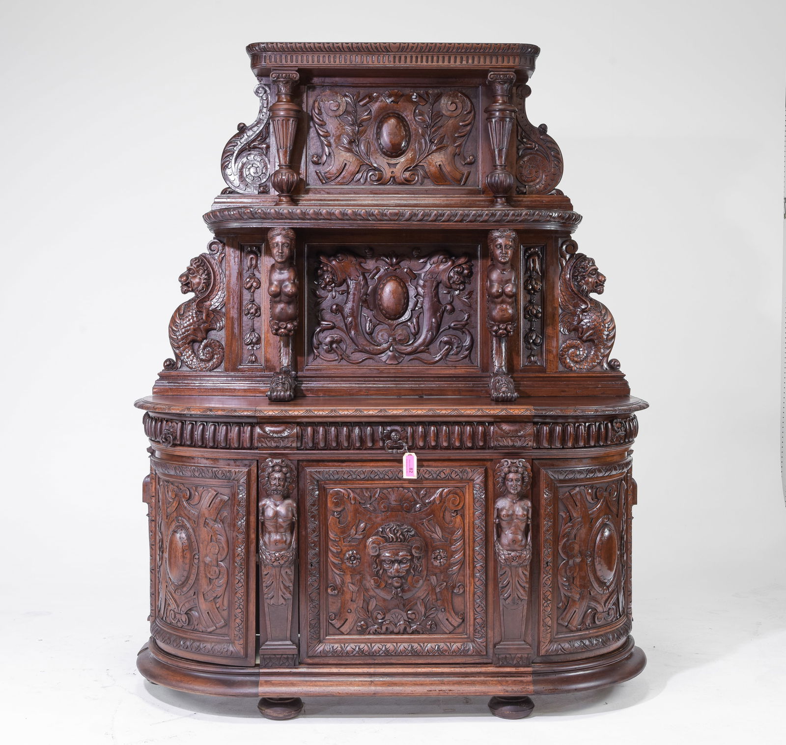 Renaissance Style Finely Carved Server c.1890's (1 of 6)