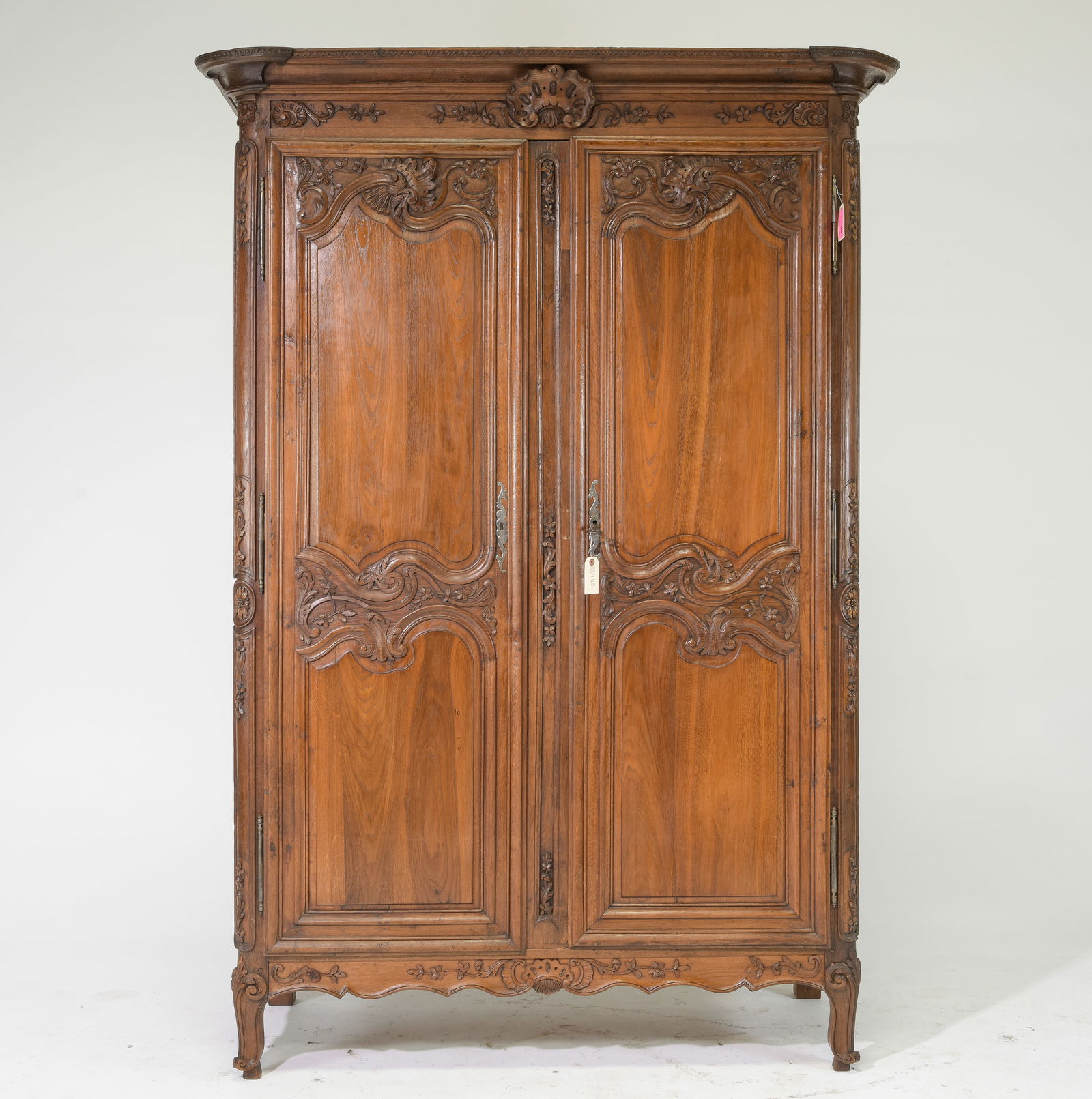 French Normandy Style Carved Oak Armoire (1 of 9)