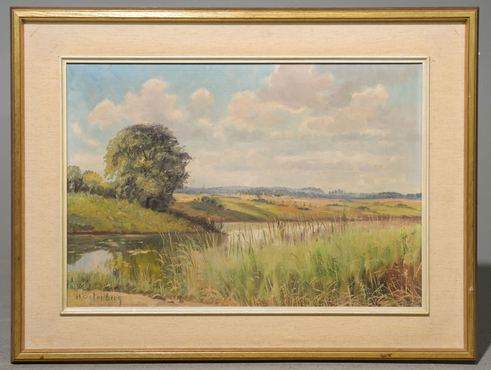 Gold Framed & Matted Signed Landscape (1 of 3)