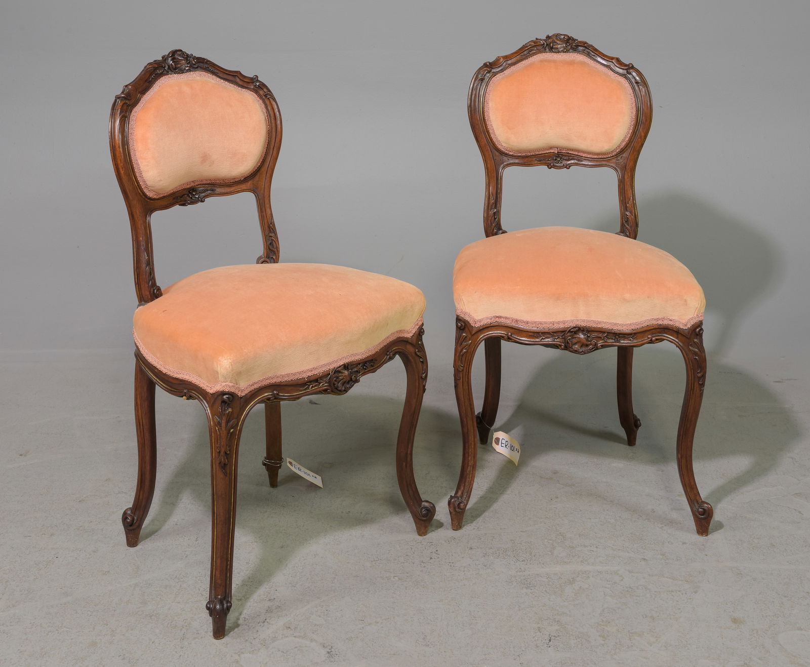 Two Louis XV Style Bedroom / Hall Chairs (1 of 4)