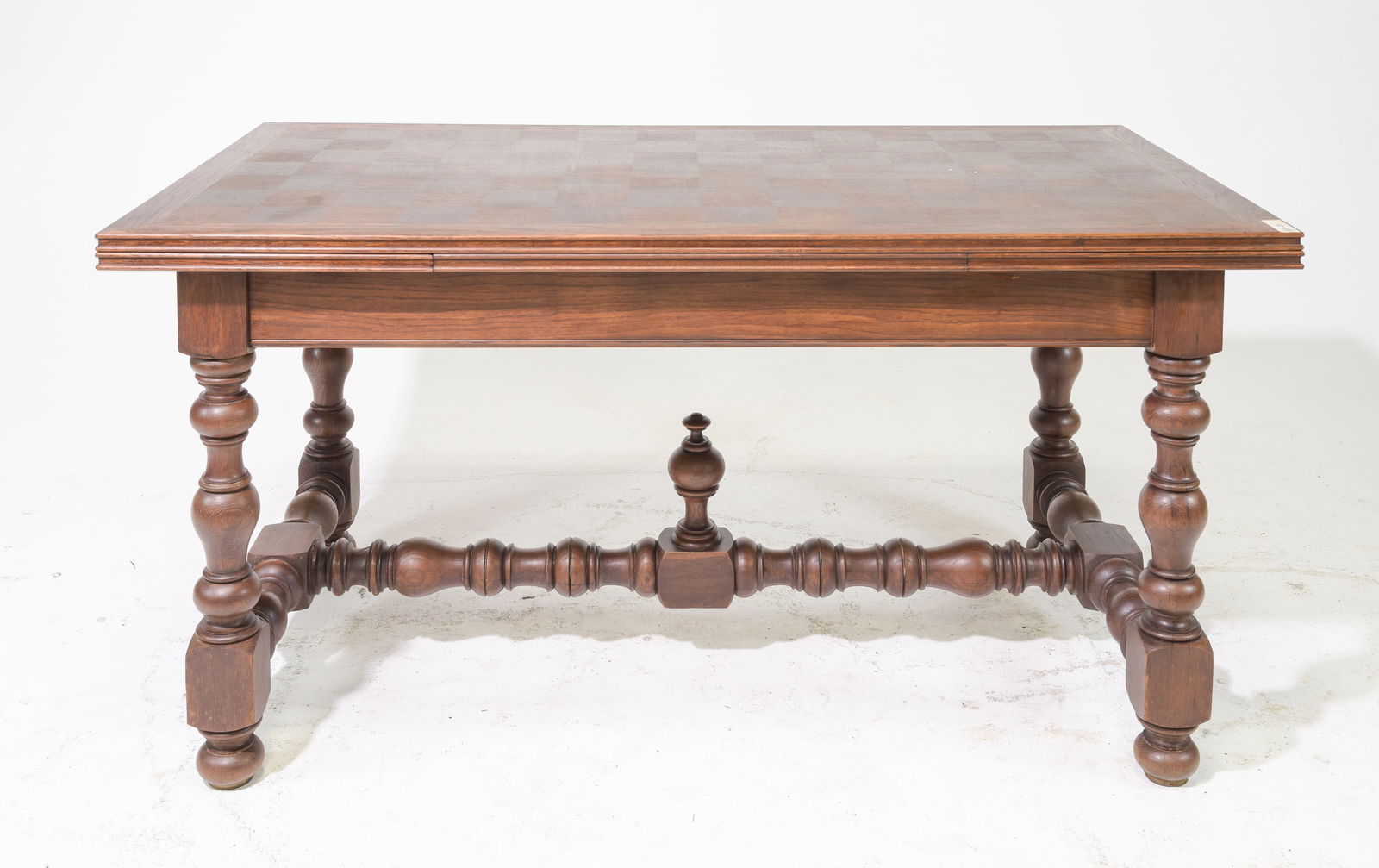 Henri II Style Draw Leaf Table c.1920's-30's: French Henri II Style Draw Leaf Table c.1920's-30's - 30 in tall x 60 x 32.5, Leaves add an additional 16.5 inches each, Floor to apron is 24 inches and the space between the legs is 46 inches