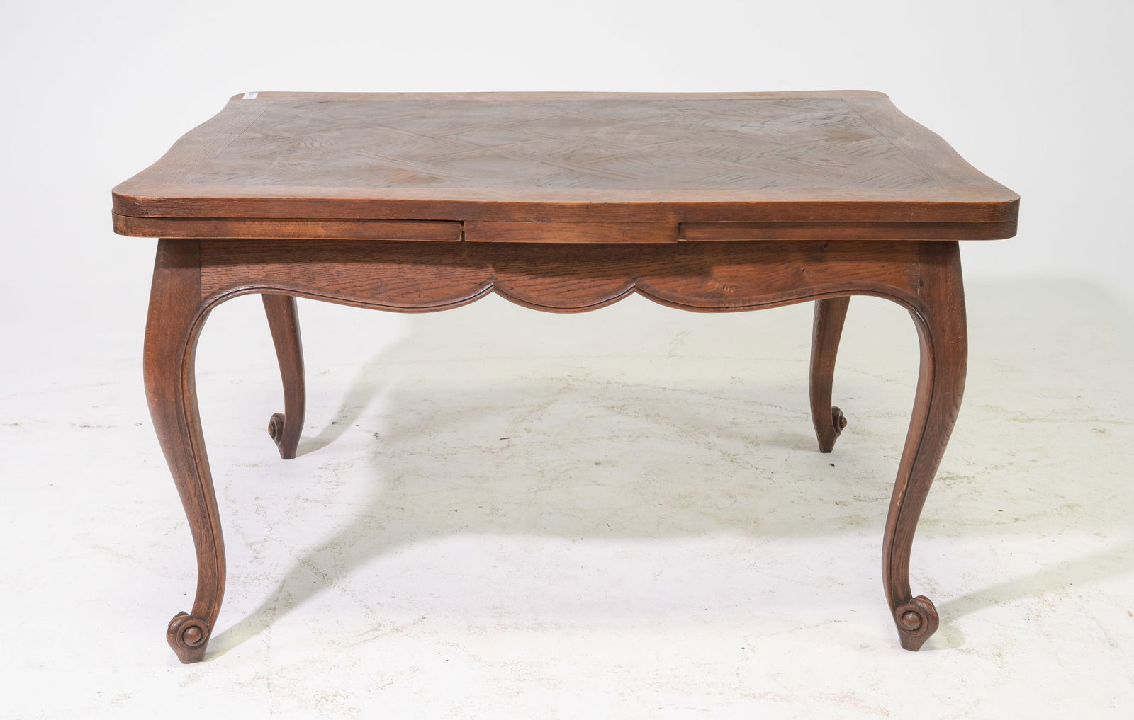 Louis XV Style Oak Draw Leaf Dining Table (1 of 4)