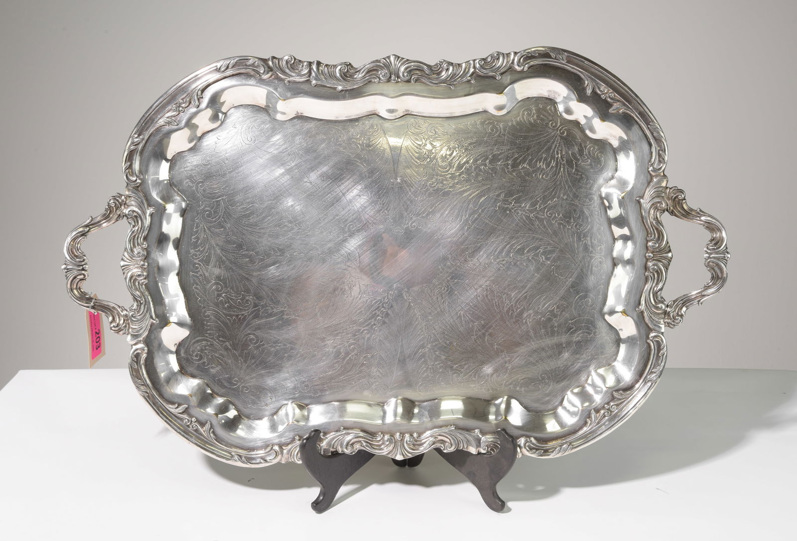 F.B. Rogers Silverplate Footed Serving Platter (1 of 7)