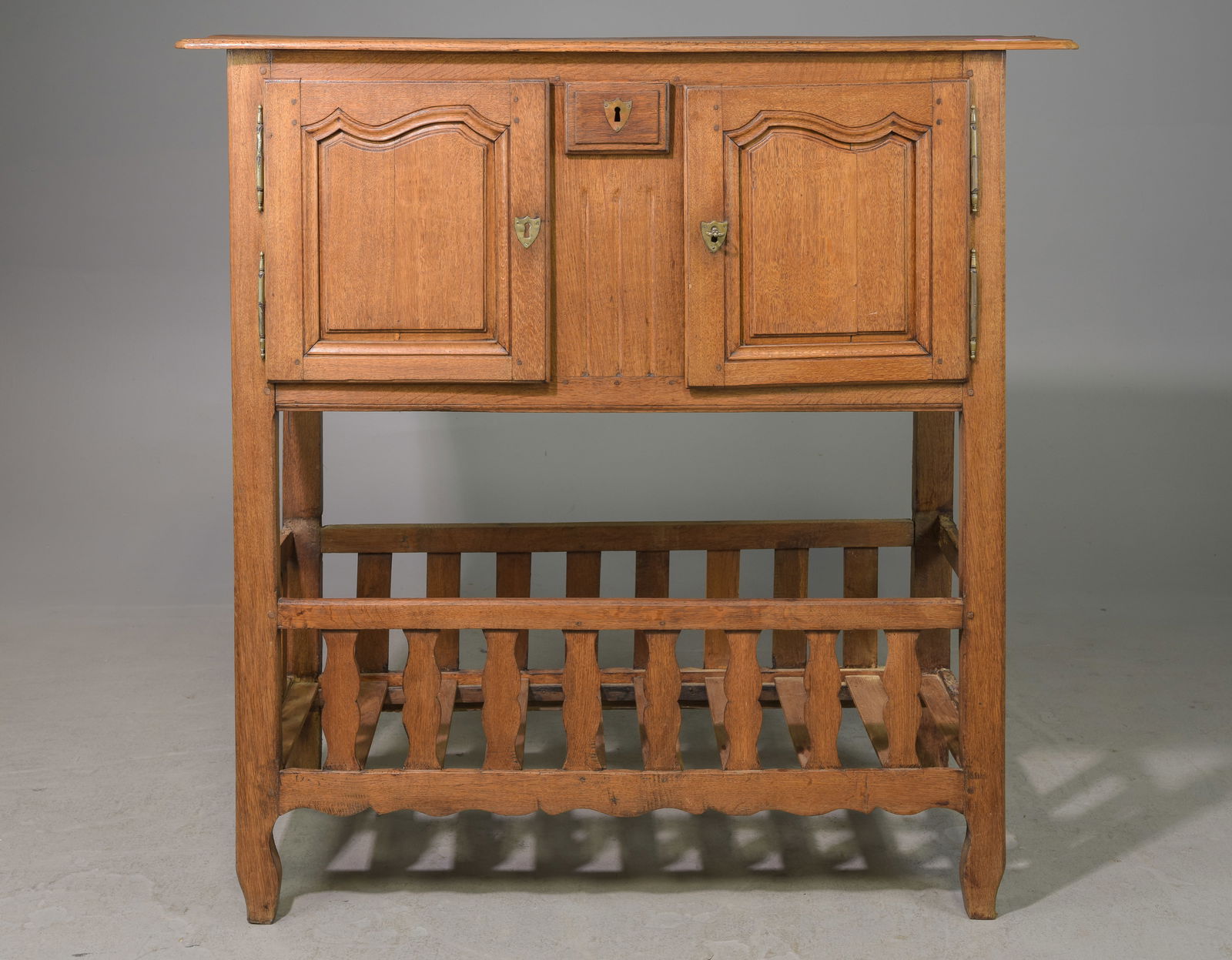 French Regency Style Oak Buffet with Pot Rack Base (1 of 4)
