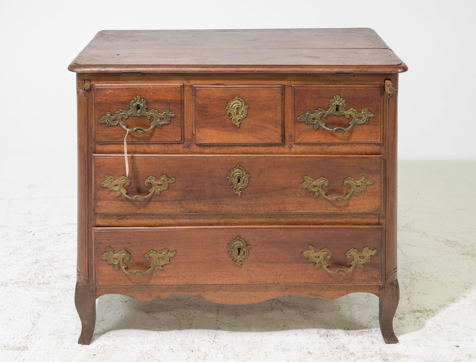Louis XV Style Walnut Flip Top Chest c.1920's (1 of 5)