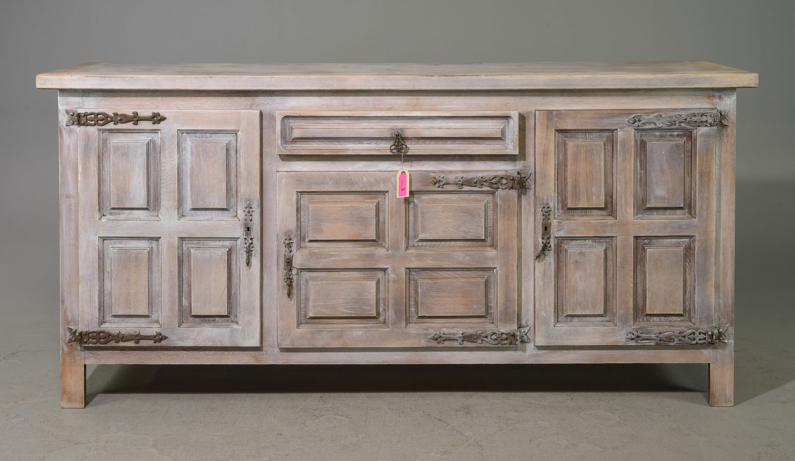 French Painted Sideboard / Enfilade with Raised Panels (1 of 5)