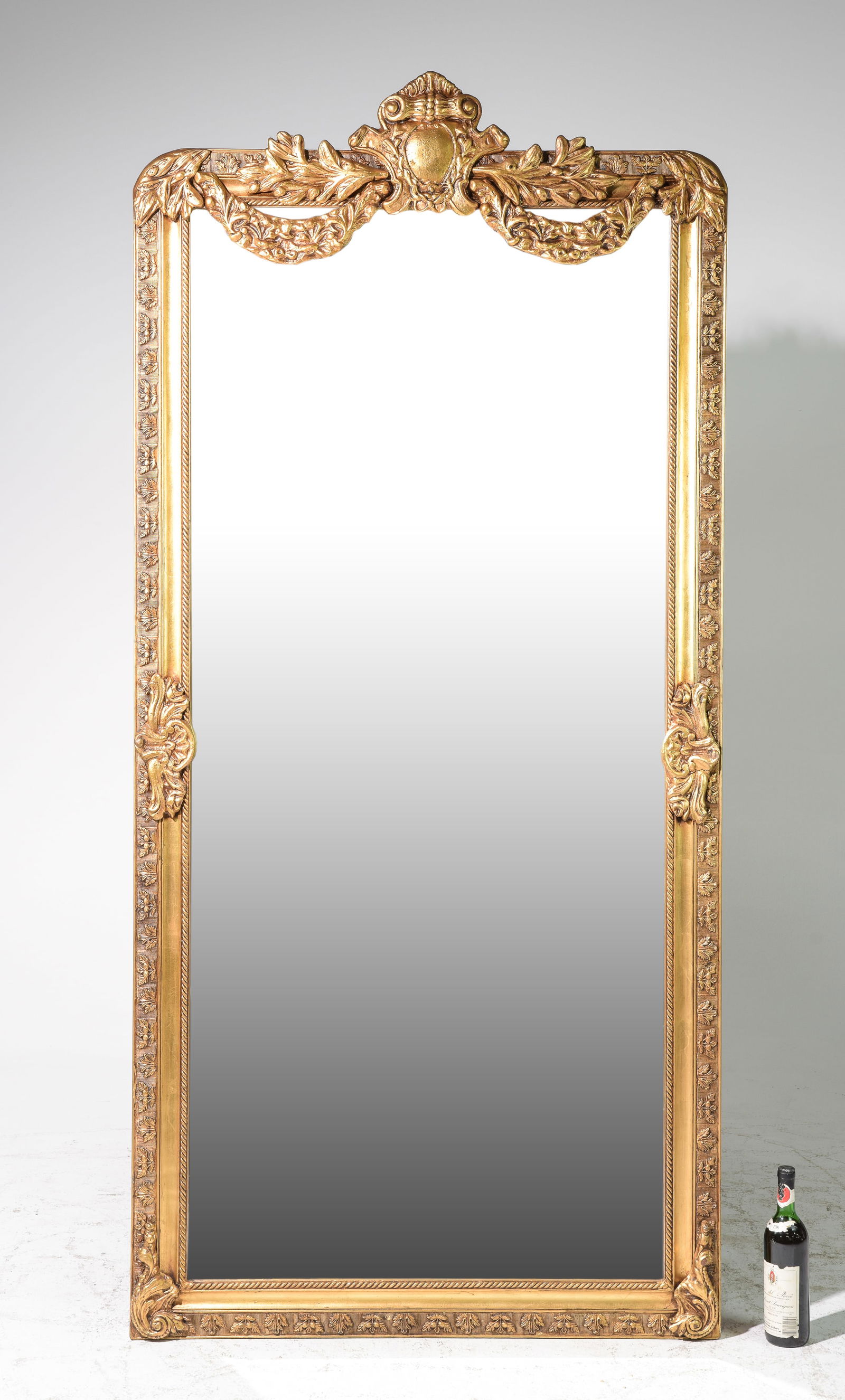 French Style Gold Framed Tall Beveled Mirror #1 (1 of 4)