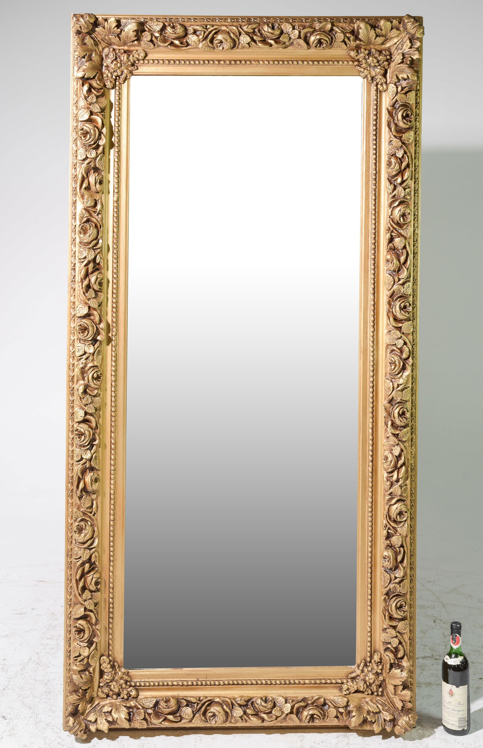French Style Gold Framed Tall Beveled Mirror #4 (1 of 4)