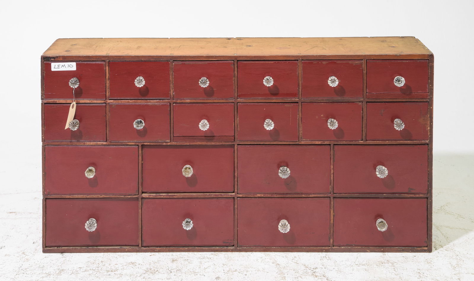 Country Store / Farmhouse Painted Bank of Drawers (1 of 4)