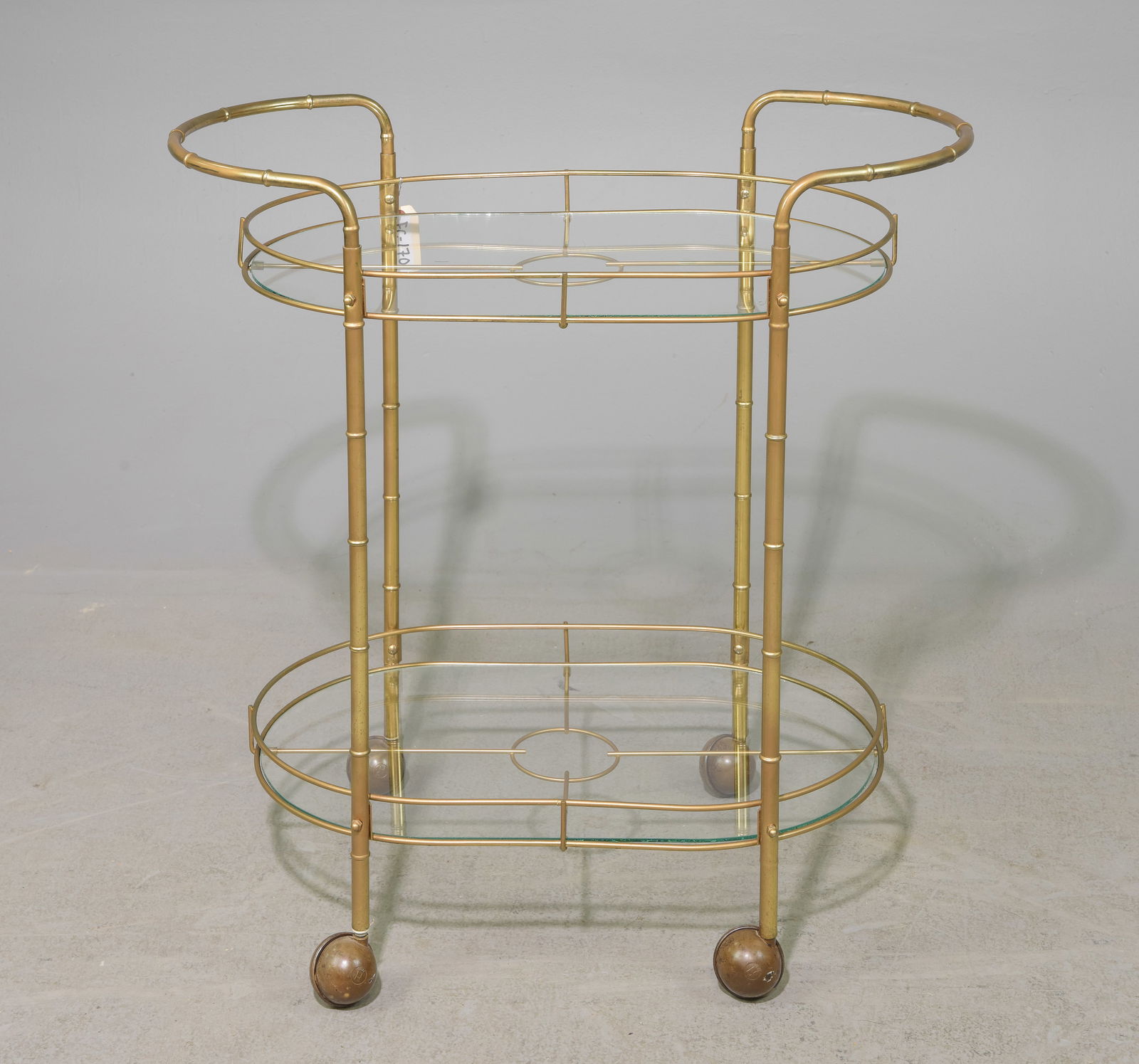 Brass Finished Two Tier Trolley / Bar Cart (1 of 4)