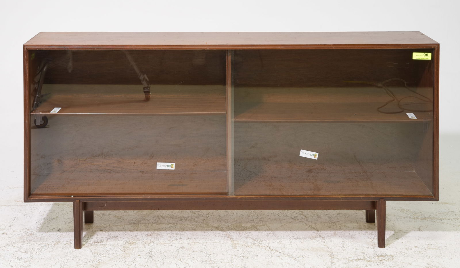 Mid Century Modern Sliding Glass Door Bookcase #2 (1 of 4)