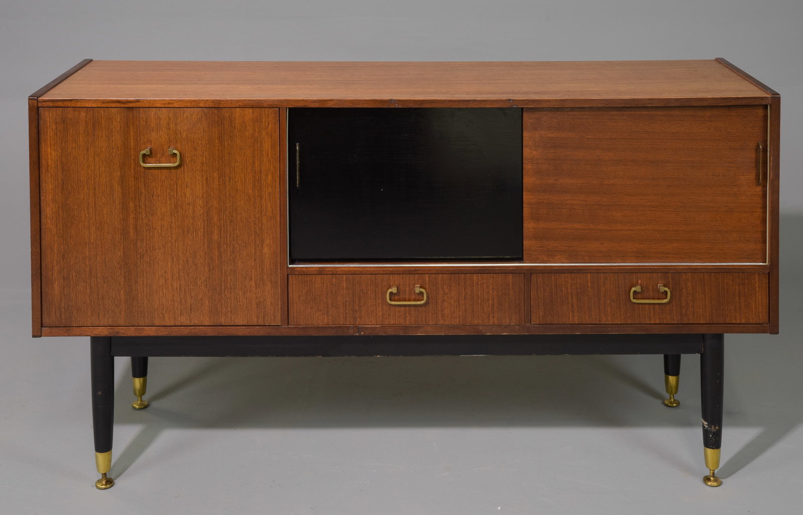 Mid Century Modern Tola Sideboard by Gplan: Danish Modern Style Tola Sideboard by Gplan - 30.5 in tall x 56.5 x 17