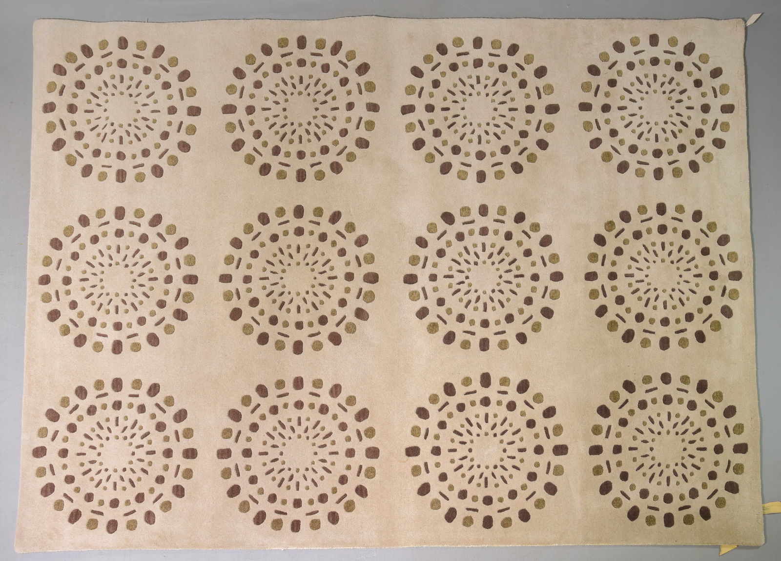 Hand Tufted "Burst" Pattern Rug - 11' x 8' (1 of 3)