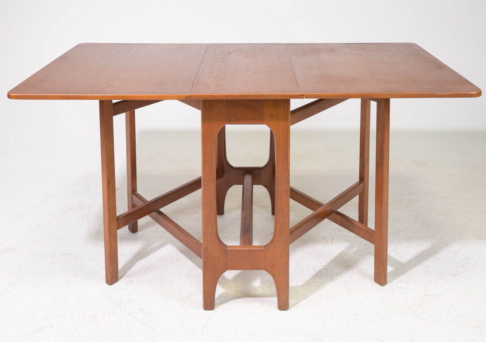 Mid Century Modern Drop Leaf Table: Danish Modern Style Drop Leaf Table - 29.25 in tall x 32.5 x 14.75, Leaves add an additional 22 inches each