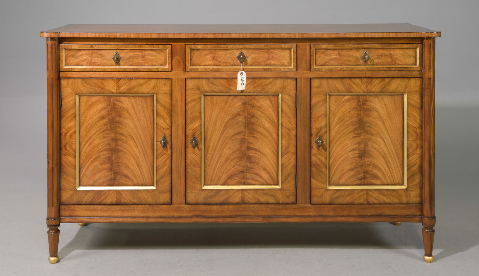 Louis XVI Style Sideboard / Enfilade with Gold Accent (1 of 7)
