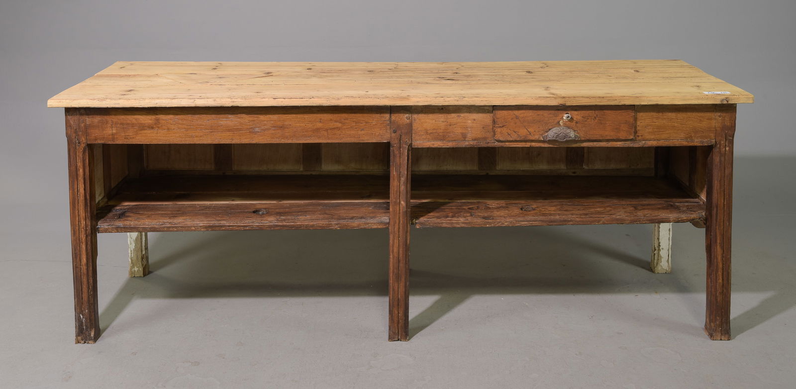 Continental Rustic Painted Pine Counter / Work Table (1 of 6)